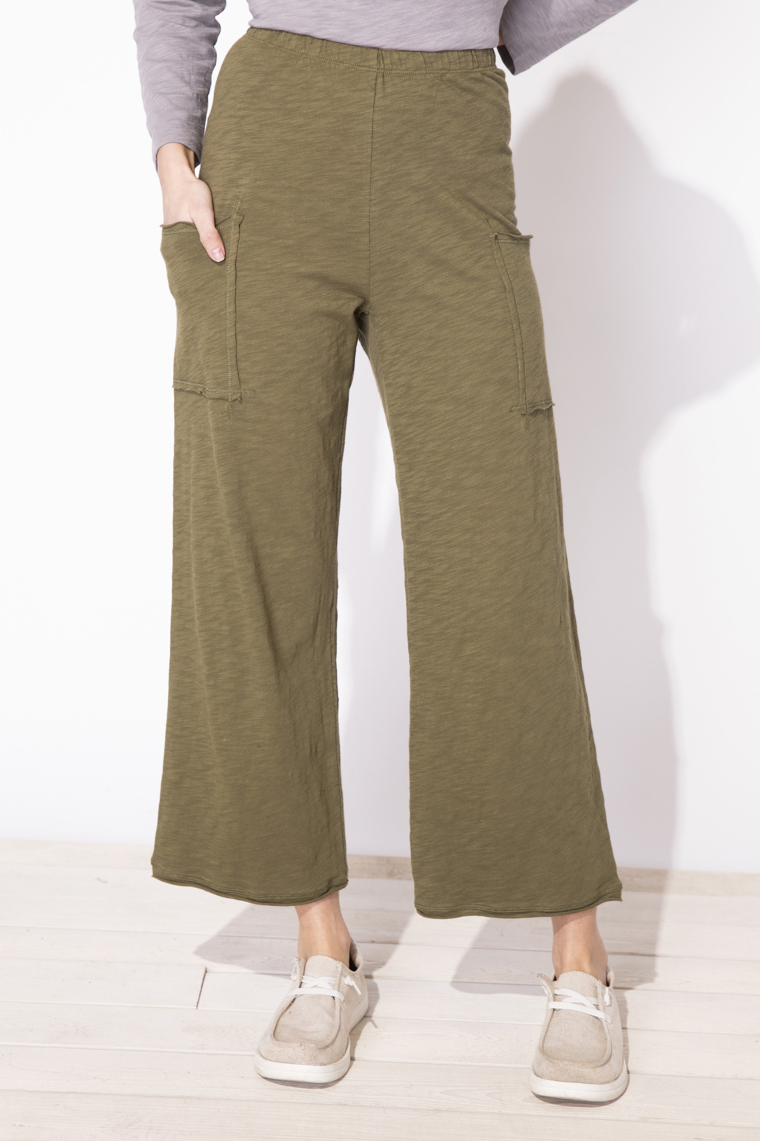 Escape By Habitat Ankle Pants - Casual Pull-On Pants With Pockets