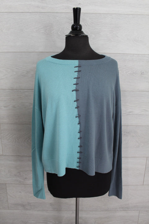 Planet Clothing Pima Cotton 1/2 Whipped Crewneck Sweater