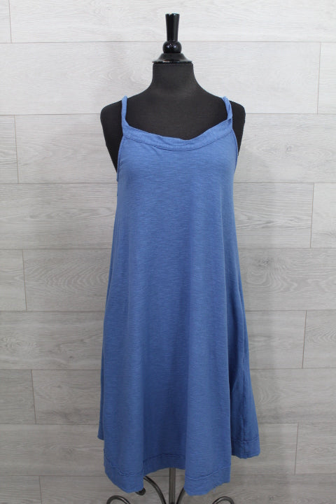 Cut Loose Dresses - Twist Strap Dress FINAL SALE ITEM XS / Amalfi / Cotton/Linen by Cut Loose Cut Loose Dresses - Twist Strap Dress FINAL SALE ITEM XS / Amalfi / Cotton/Linen by Cut Loose