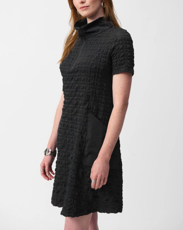 Joseph Ribkoff Dresses - Bubble Jacquard A-Line Dress FINAL SALE ITEM