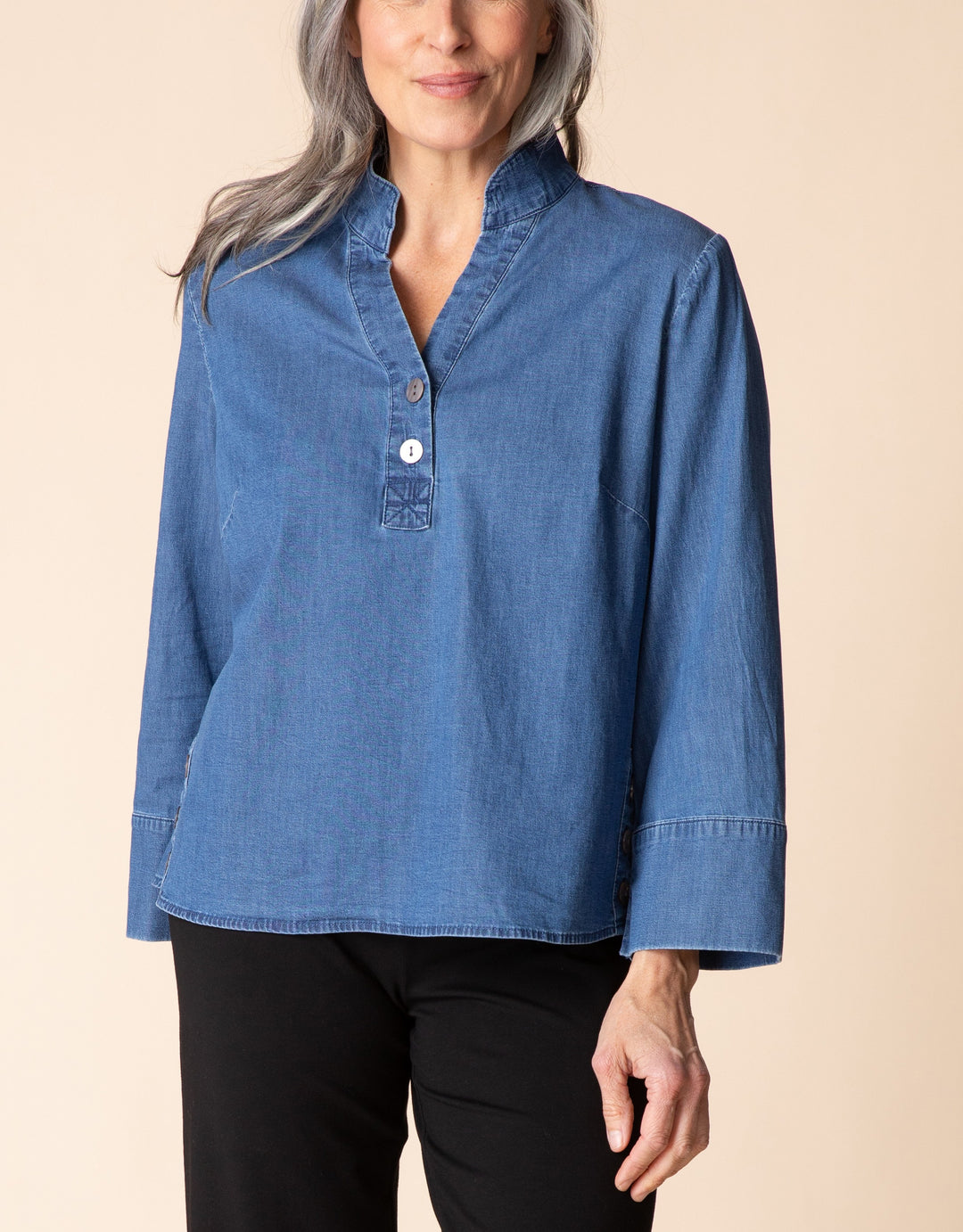 Habitat Tops - Pullover SideButton Top