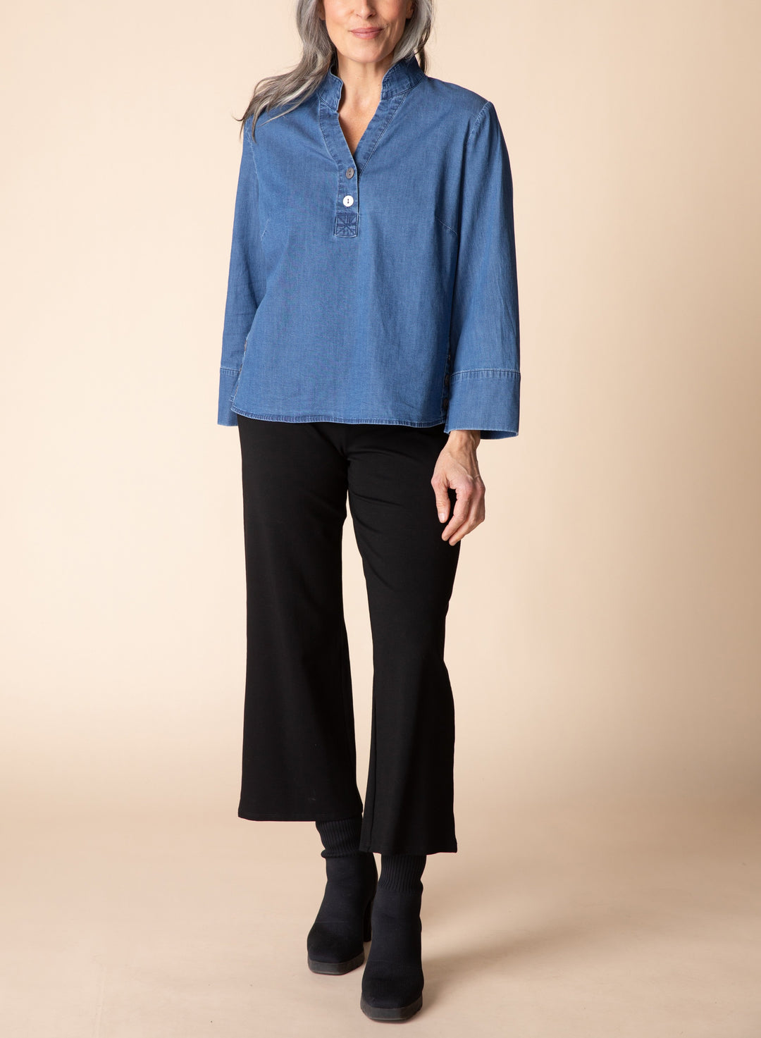 Habitat Tops - Pullover SideButton Top