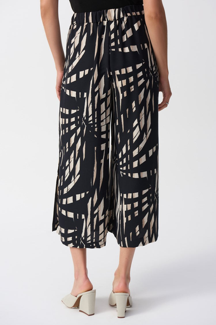 Joseph Ribkoff - Woven Tropical Print Culotte Pants