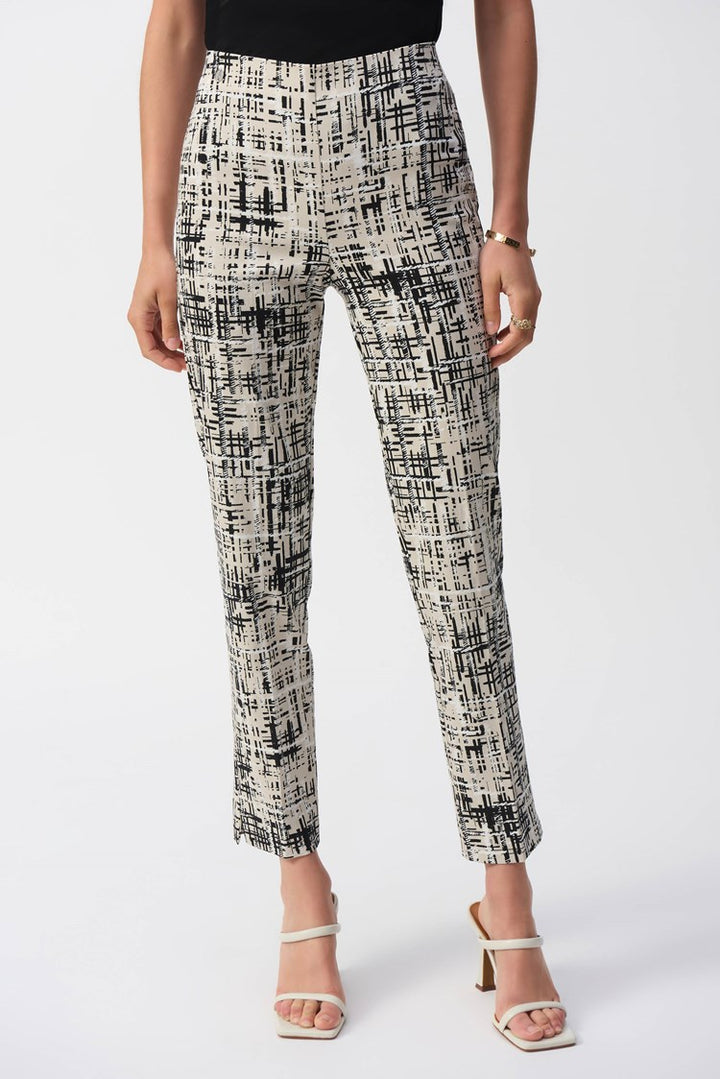 Joseph Ribkoff - Millennium Abstract Print Slim Fit Pants