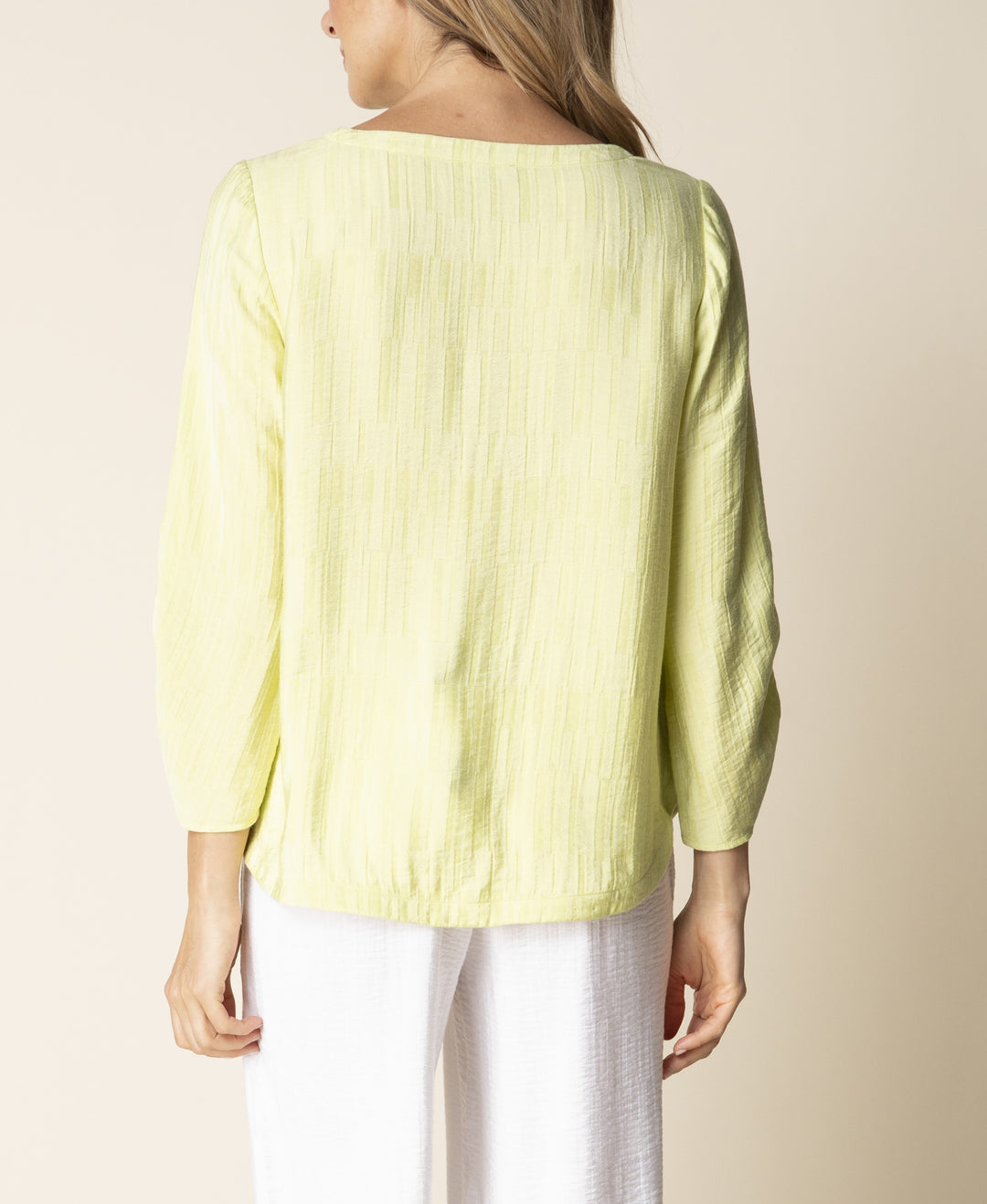 Habitat Clothing - Whisper Jacquard Rayon Pleat Top FINAL SALE ITEM