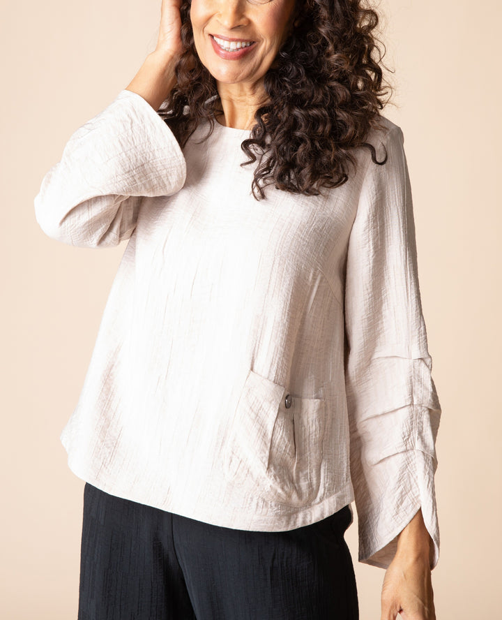 Habitat Clothing - Jacquard Rayon Pleat Top