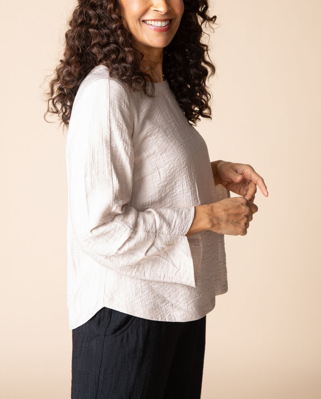 Habitat Clothing - Jacquard Rayon Pleat Top