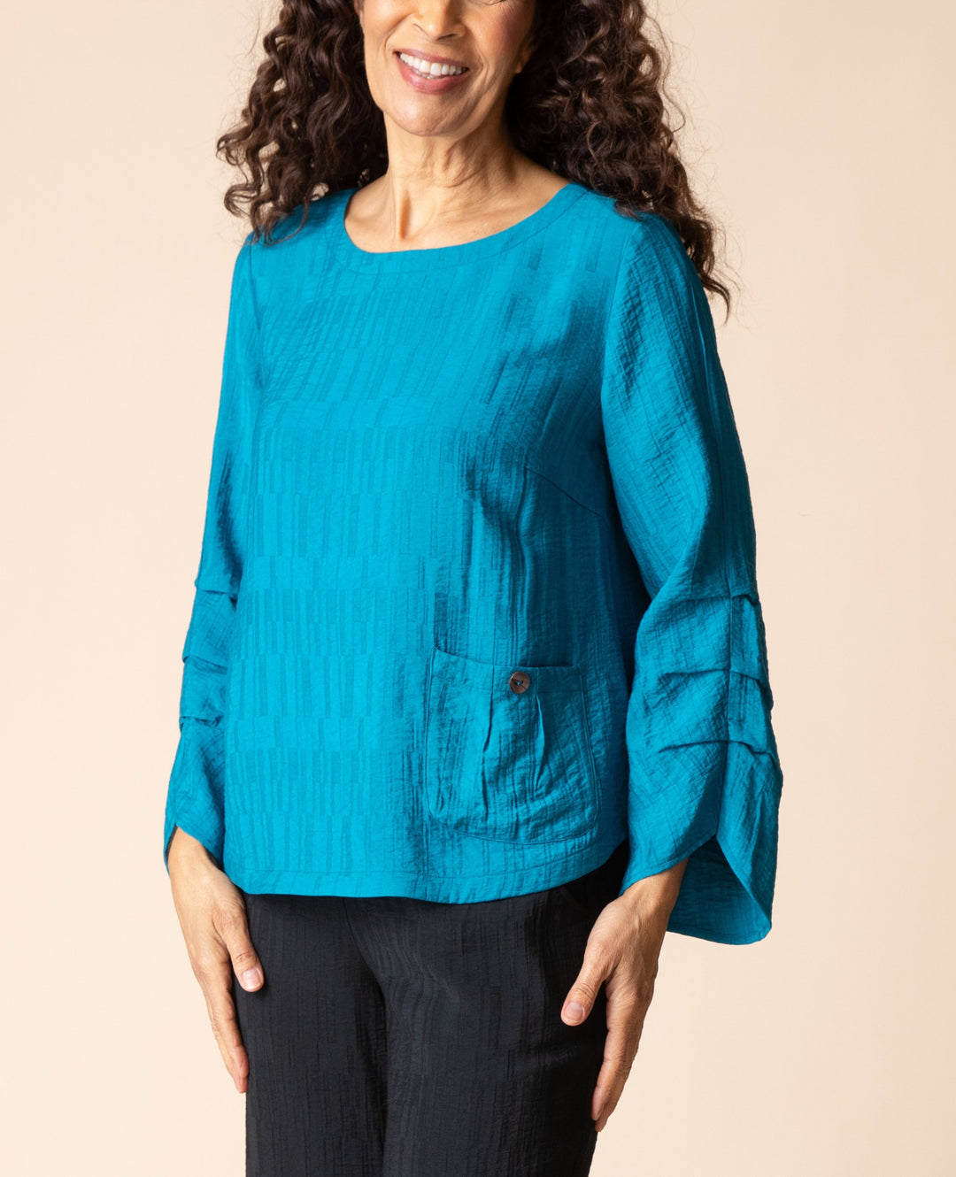 Habitat Clothing - Jacquard Rayon Pleat Top