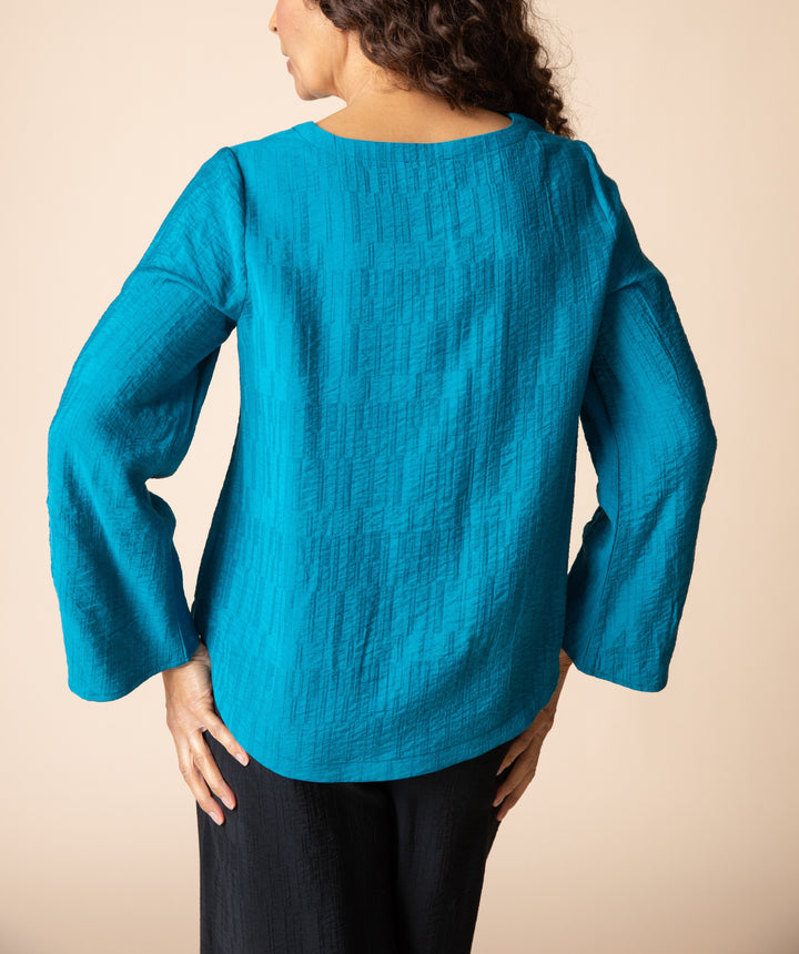 Habitat Clothing - Jacquard Rayon Pleat Top