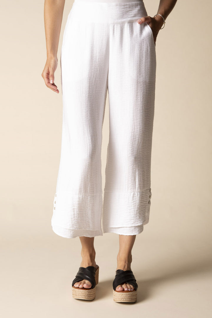 Habitat Pants - Whisper Jacquard Rayon Crop Pant FINAL SALE ITEM