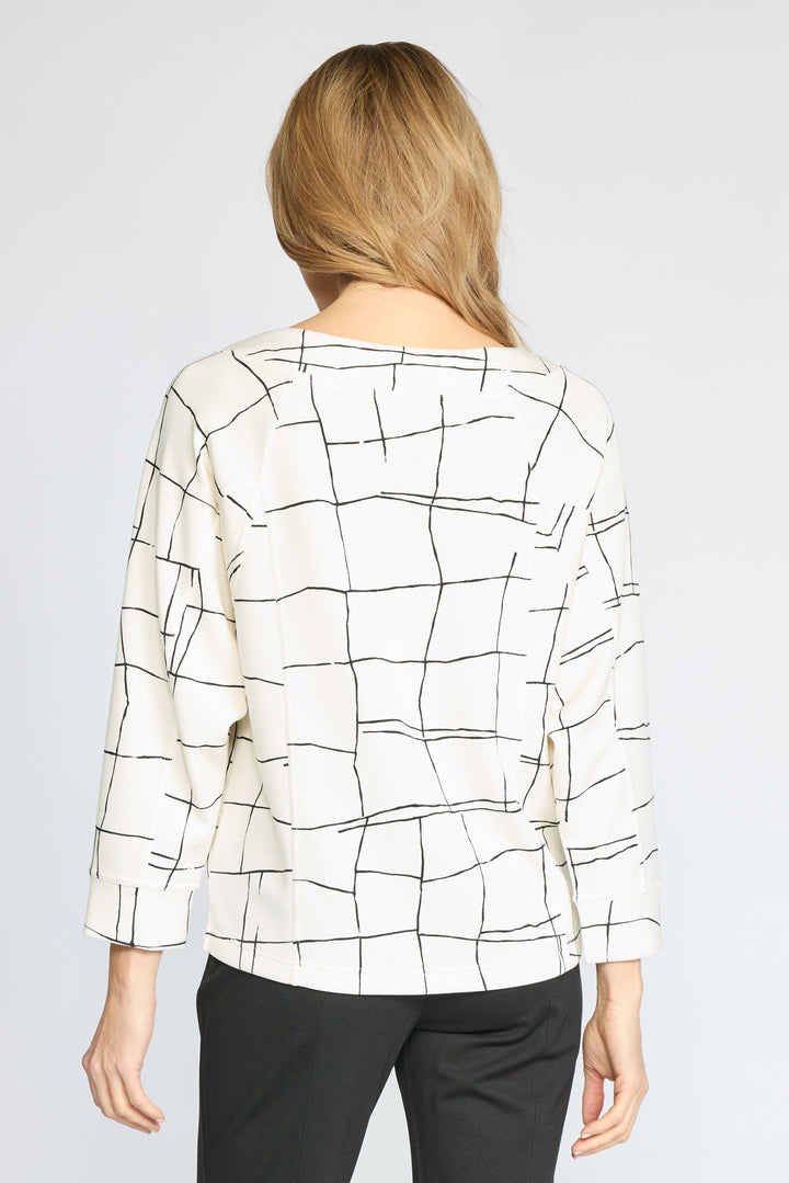 Olivia By Habitat - FEATHERLUX KNIT PRNT PULLOVER