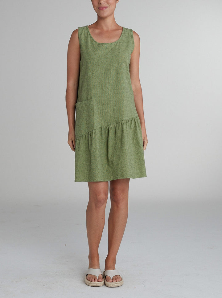 Cut Loose Crosshatch - Pocket Tank Dress