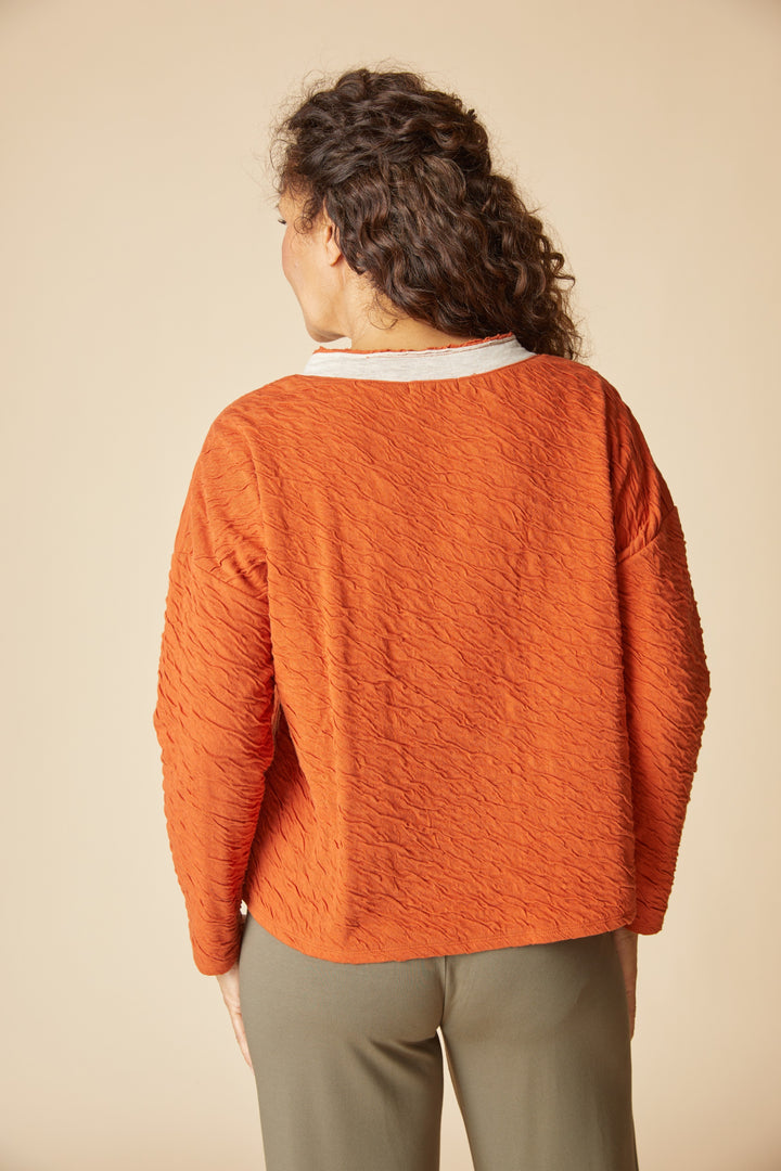 Habitat Tops - Crinkled Double Face Metro Pullover