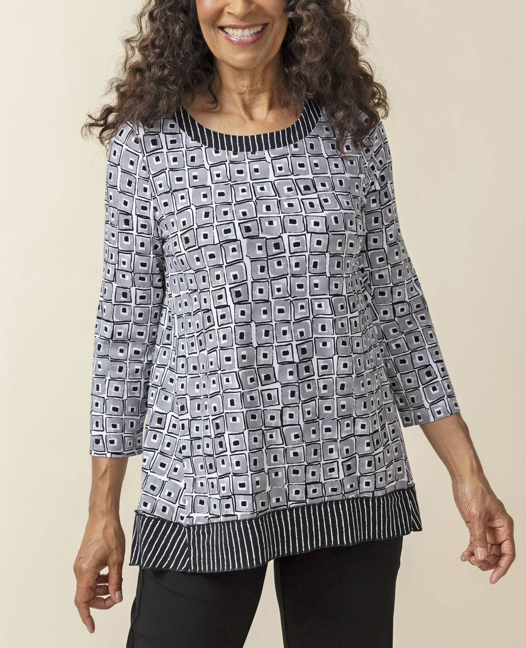 Habitat Tops - Core Travel Cubism Tunic