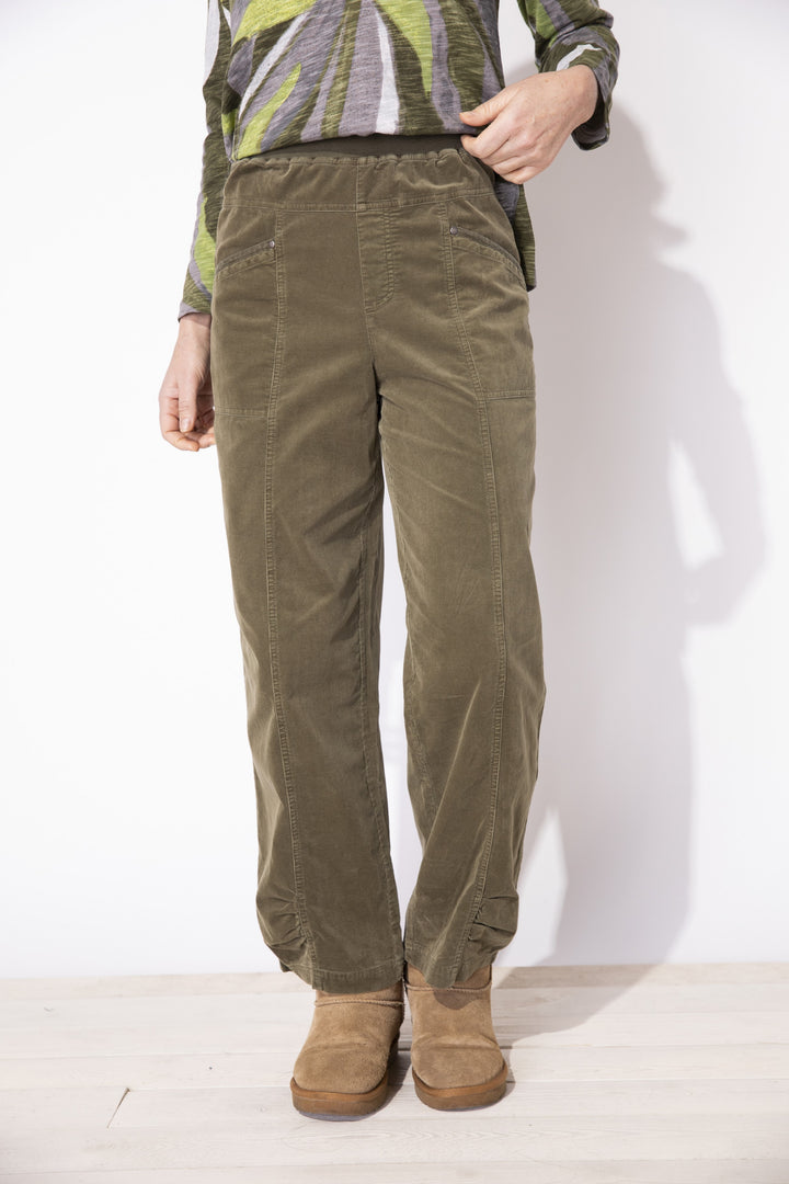 Escape by Habitat - Stretch Cord Ruched Flood Pant FINAL SALE ITEM