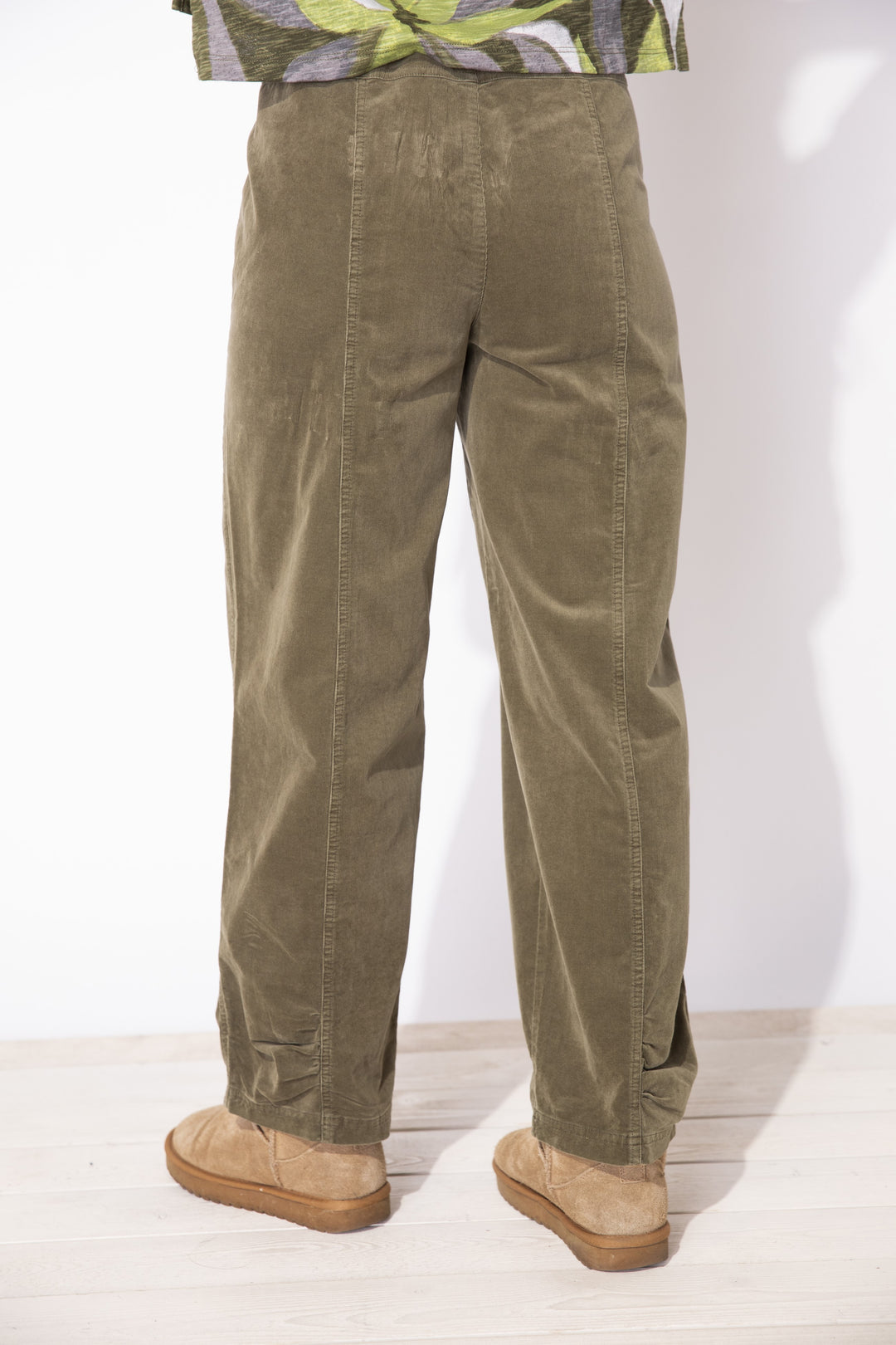 Escape by Habitat - Stretch Cord Ruched Flood Pant FINAL SALE ITEM