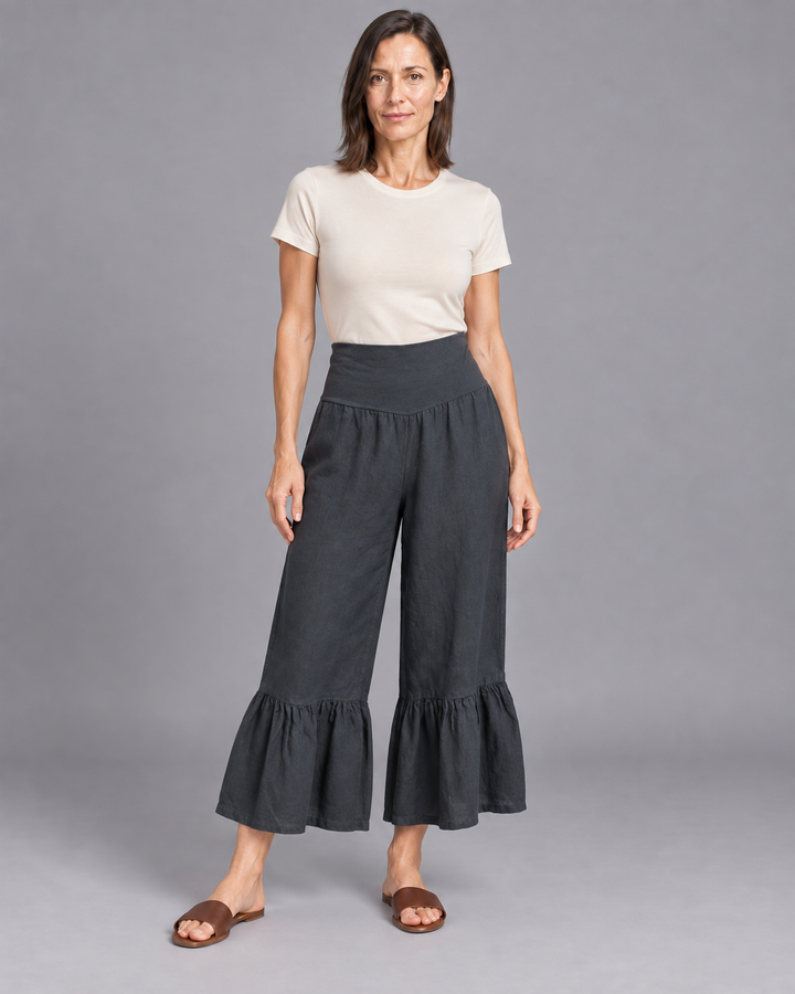 Bryn Walker Light Linen - Ruffle Pant