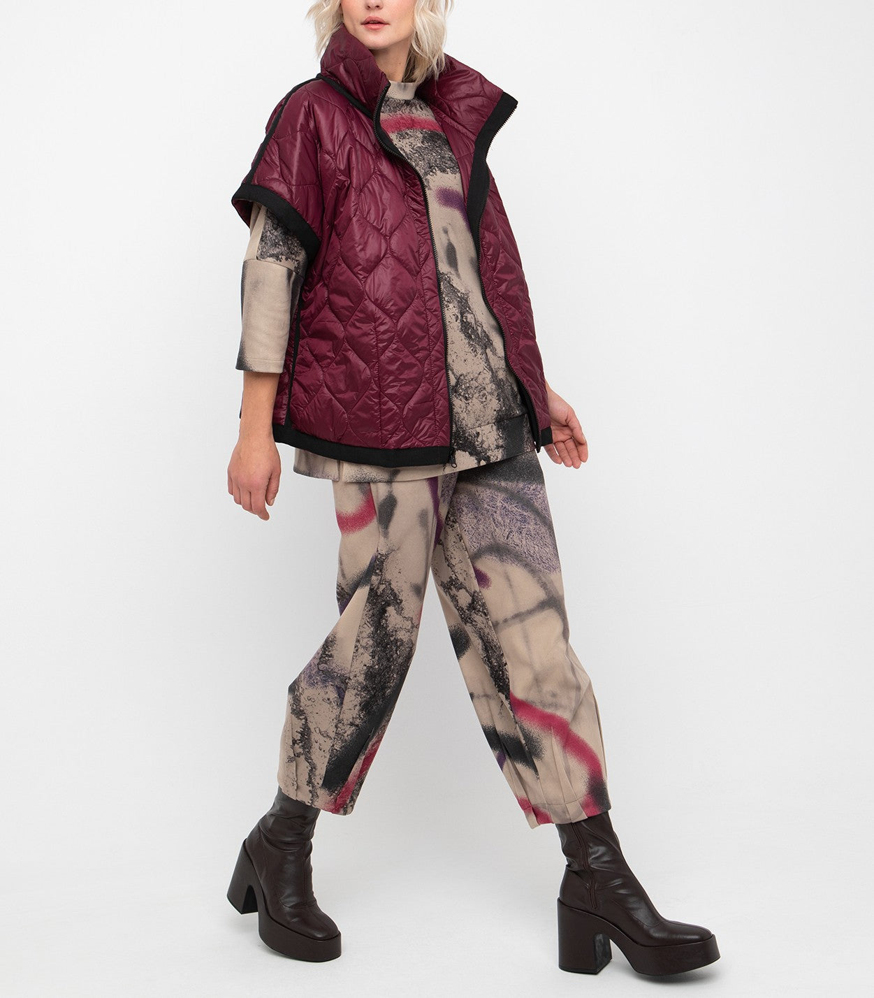 kuuuuu【Acka】tulle vest satin Women's Satin Vest - 99tux