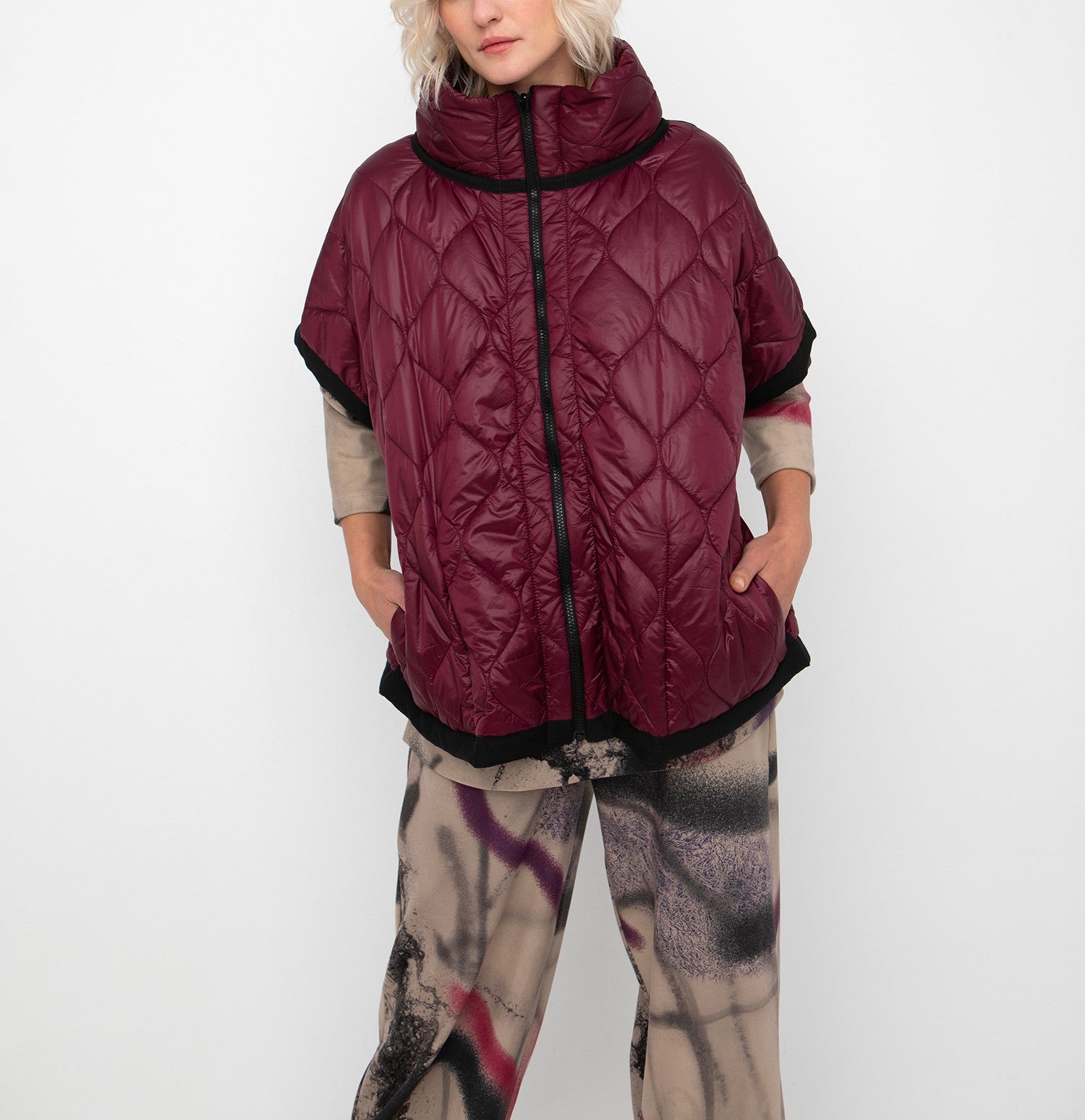 YASHIKI 【22AW】Yukiiro Vest(BURGUNDY YASHIKI - Yukiiro Vest(BURGUNDY) | Salty
