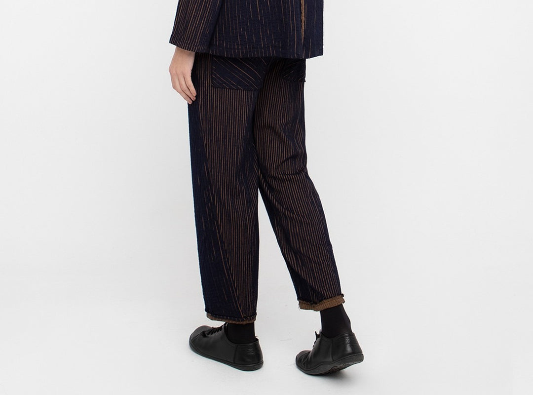 Ozai N Ku - Pinstripe Pocket Pants