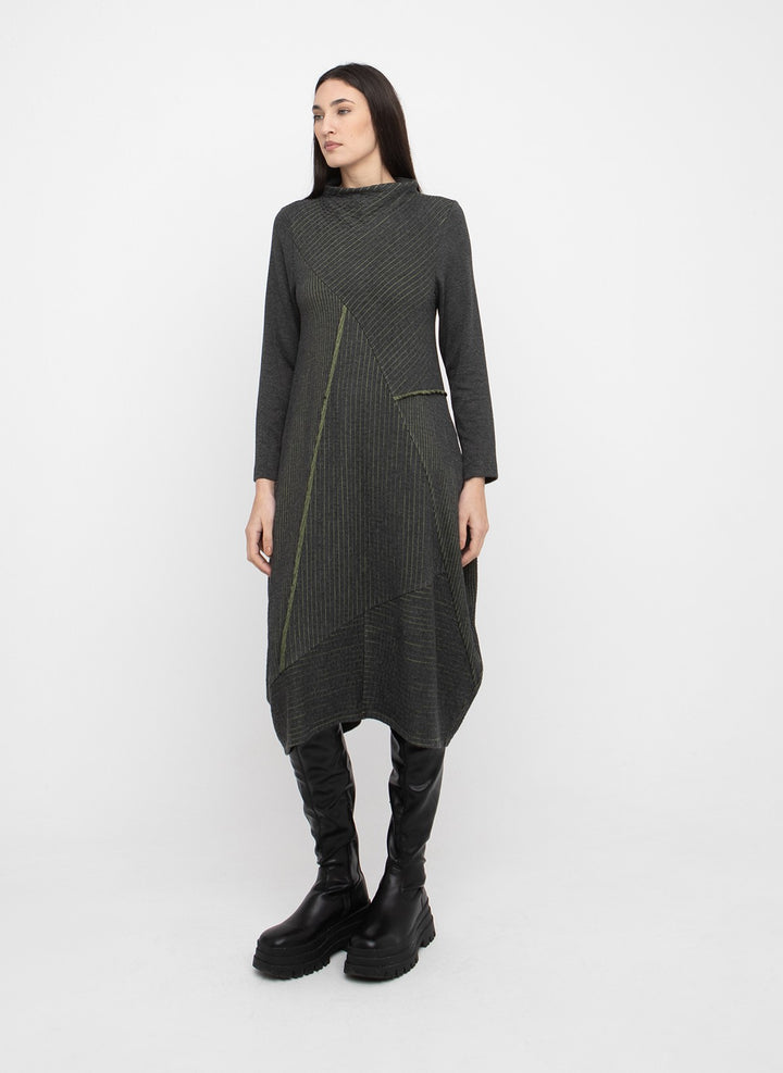 Ozai N Ku - Sculptural Patchwork Midi Dress