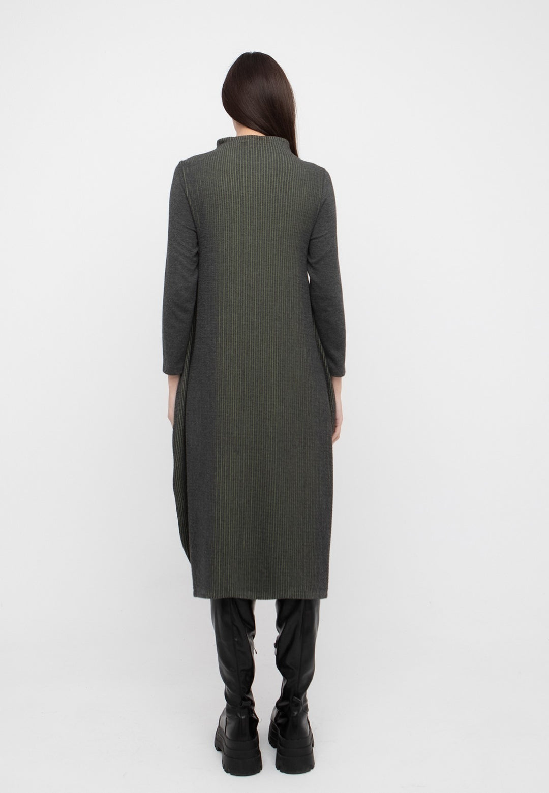 Ozai N Ku - Sculptural Patchwork Midi Dress