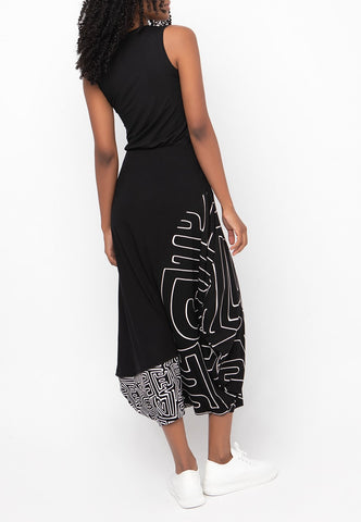 Ozai N Ku Clothing - Abstract Sleeveless Dress