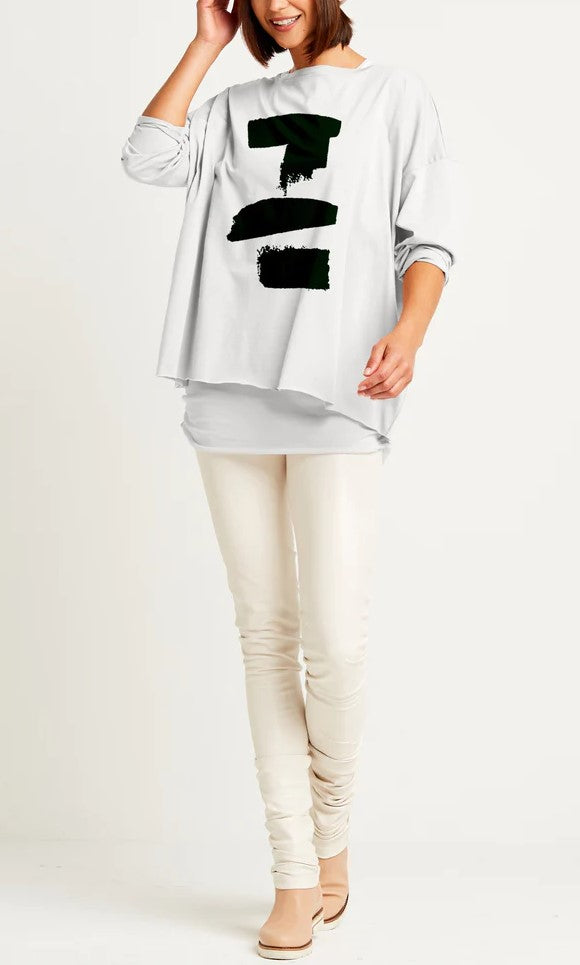 Planet By Lauren G - Pima Cotton Balance Luxury Boxy T