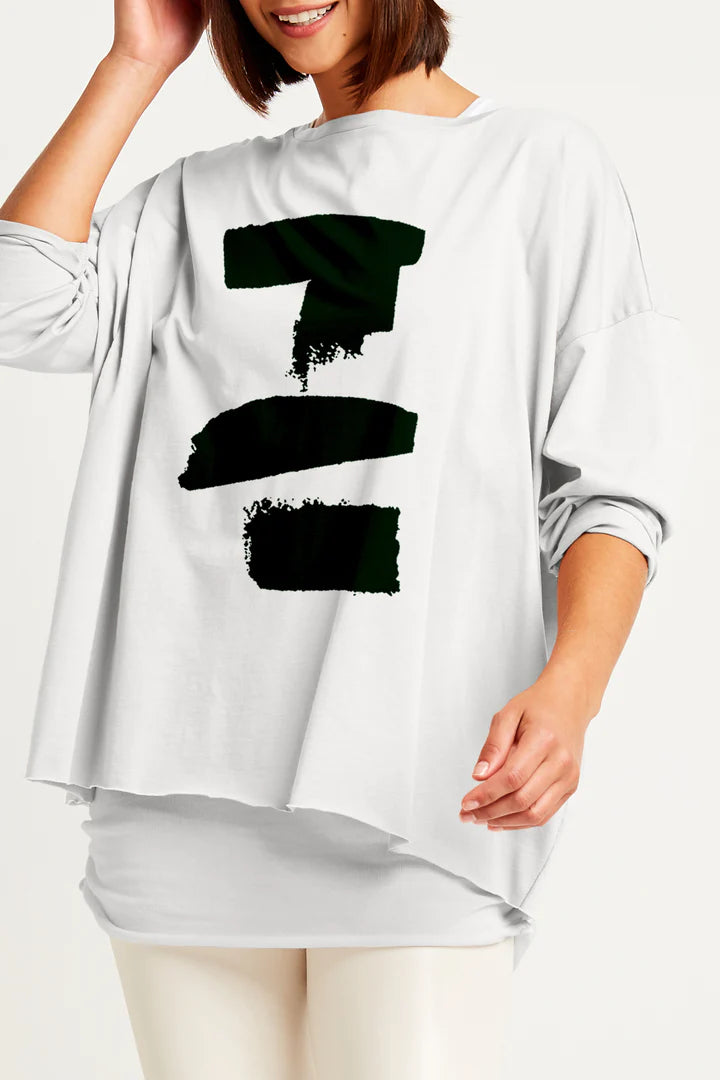 Planet By Lauren G - Pima Cotton Balance Luxury Boxy T