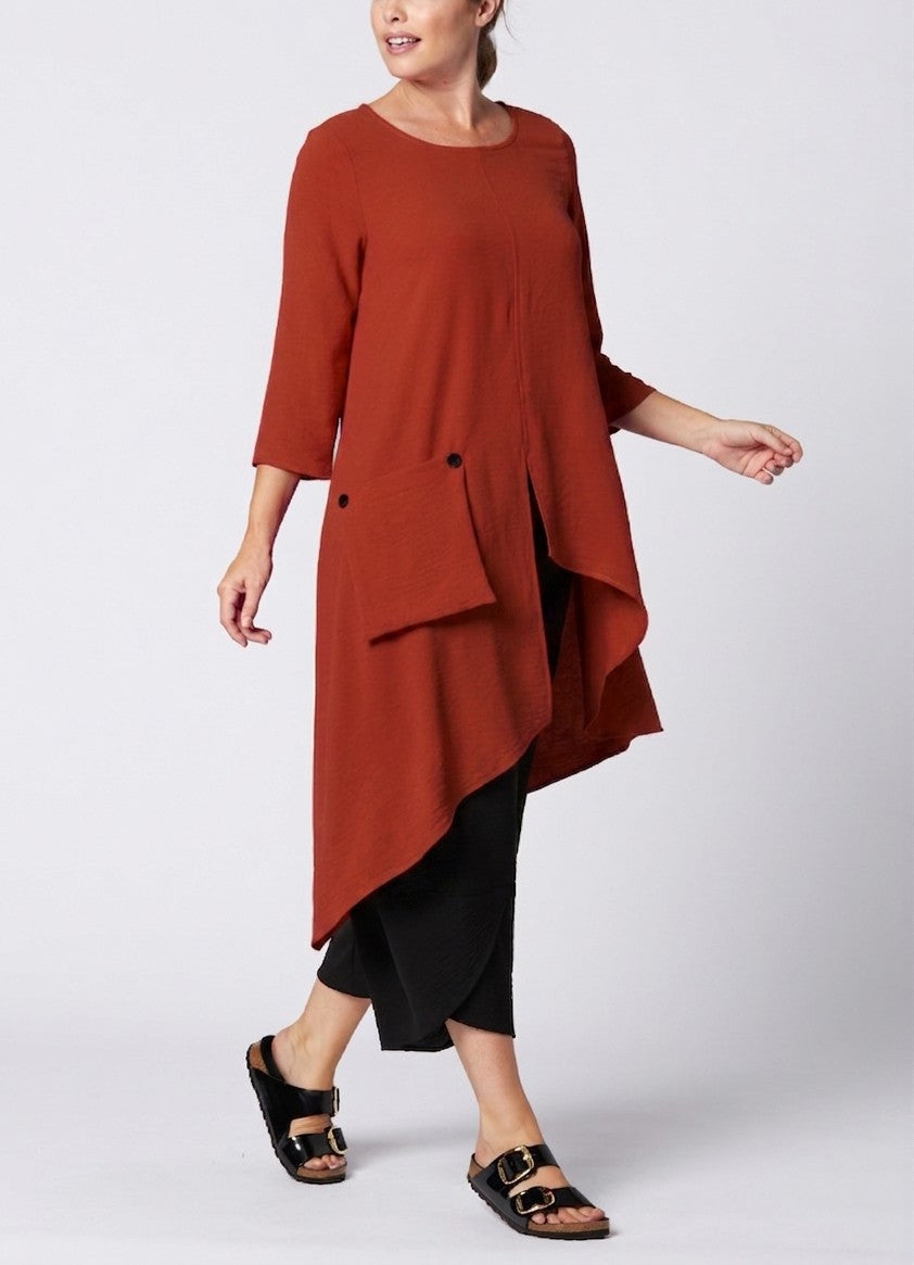Sydney Project - Air Flow Long Assymetrical Tunic