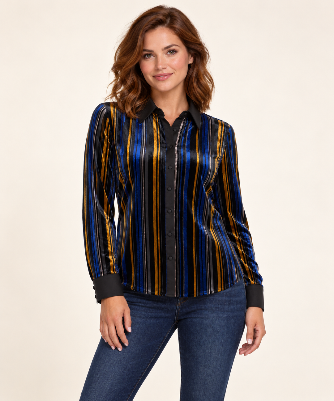 Liverpool Clothing - Long Sleeve Fitted Button Front Shirt