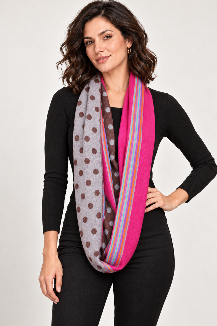 Pashmina Infinity Shawl - Brown