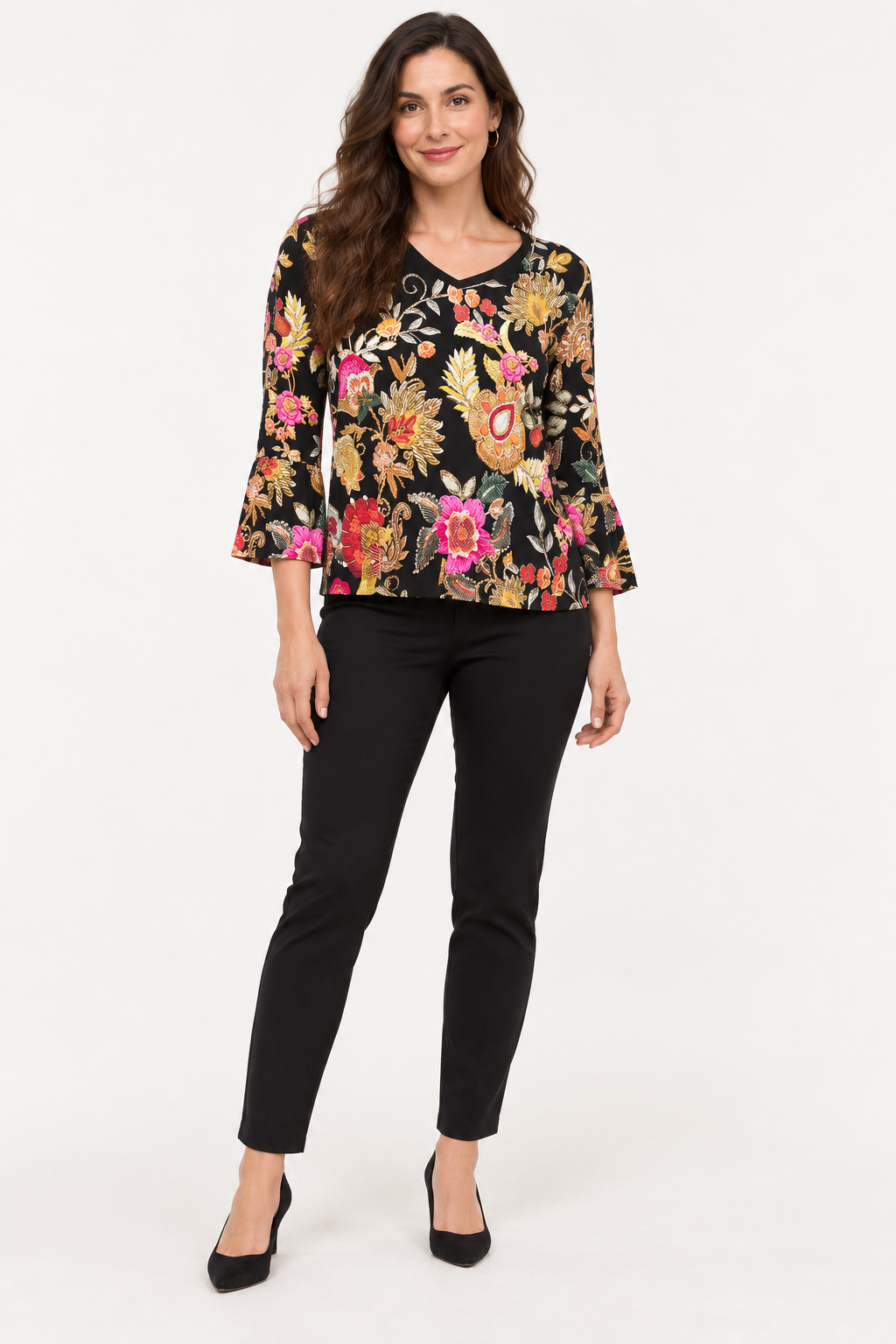 Johnny Was - Garden Floral Top Final Sale Item
