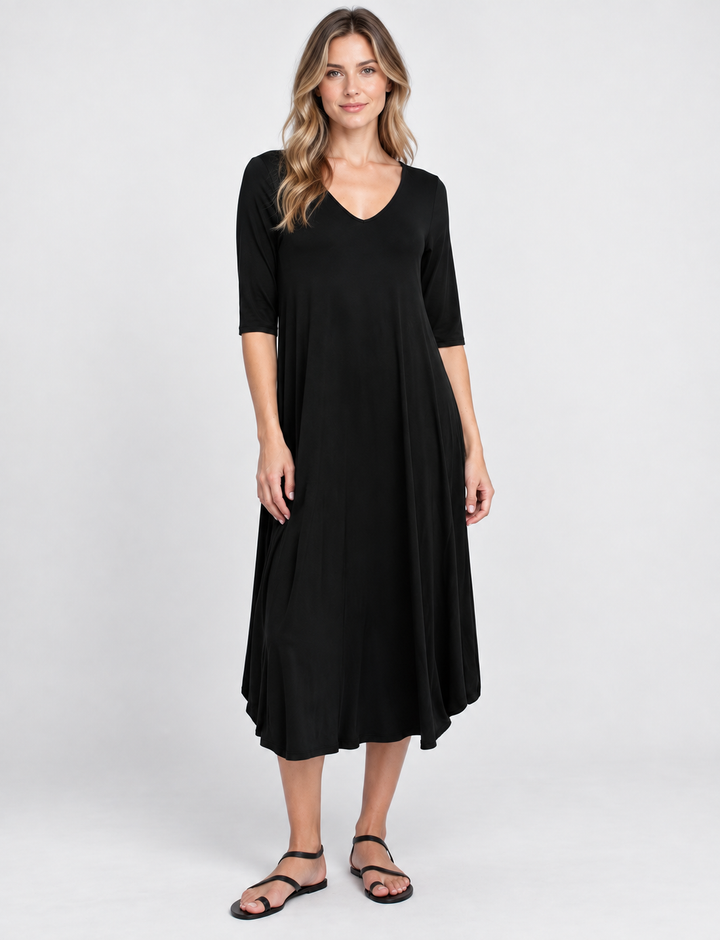 Ozai N Ku Oracle Convertible Dress, Black FINAL SALE ITEM