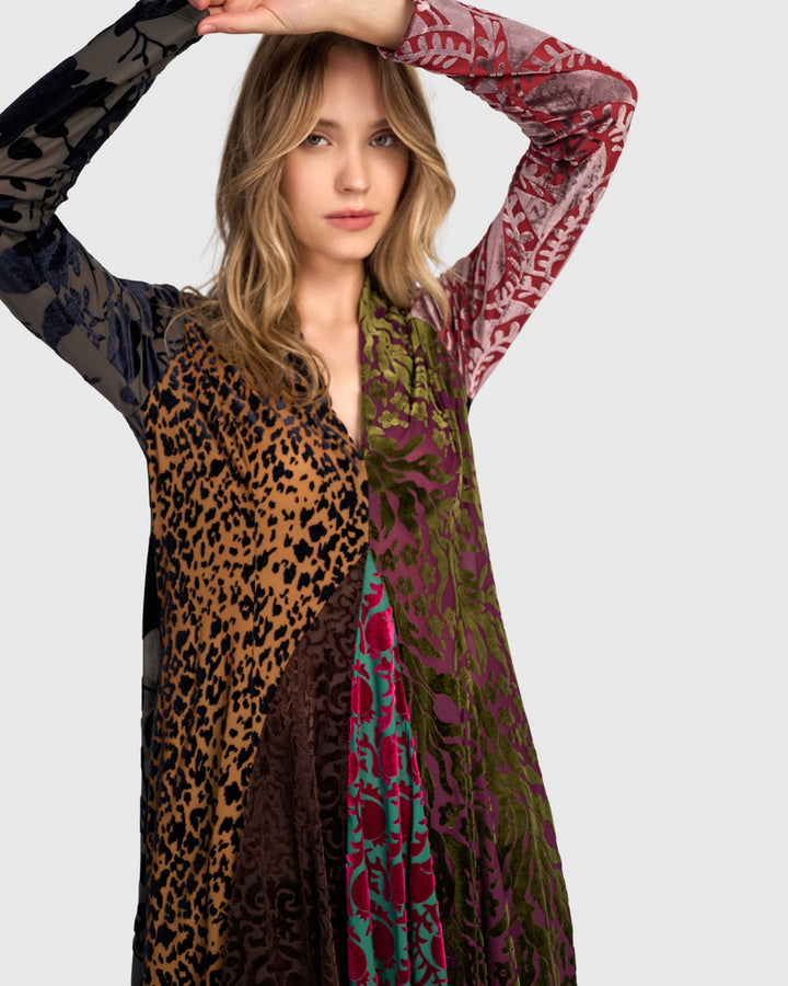 Alembika Dress - Tapestry Cocoon Dress, Jewel Multi
