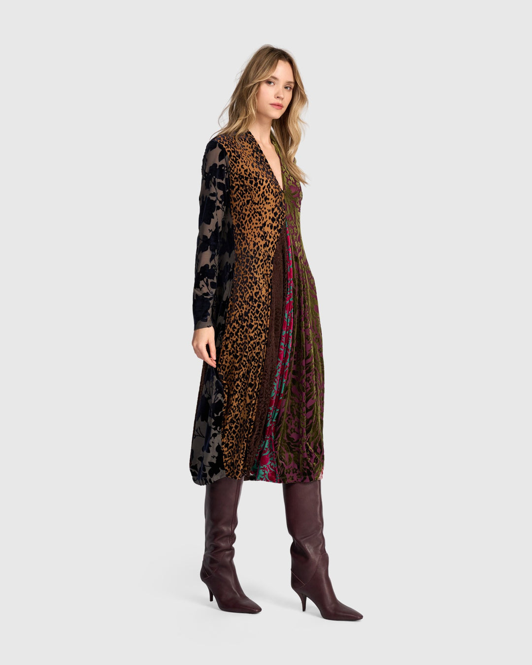 Alembika Dress - Tapestry Cocoon Dress, Jewel Multi