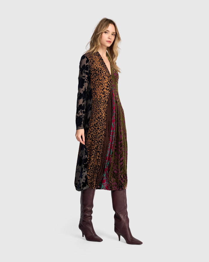 Alembika Dress - Tapestry Cocoon Dress, Jewel Multi