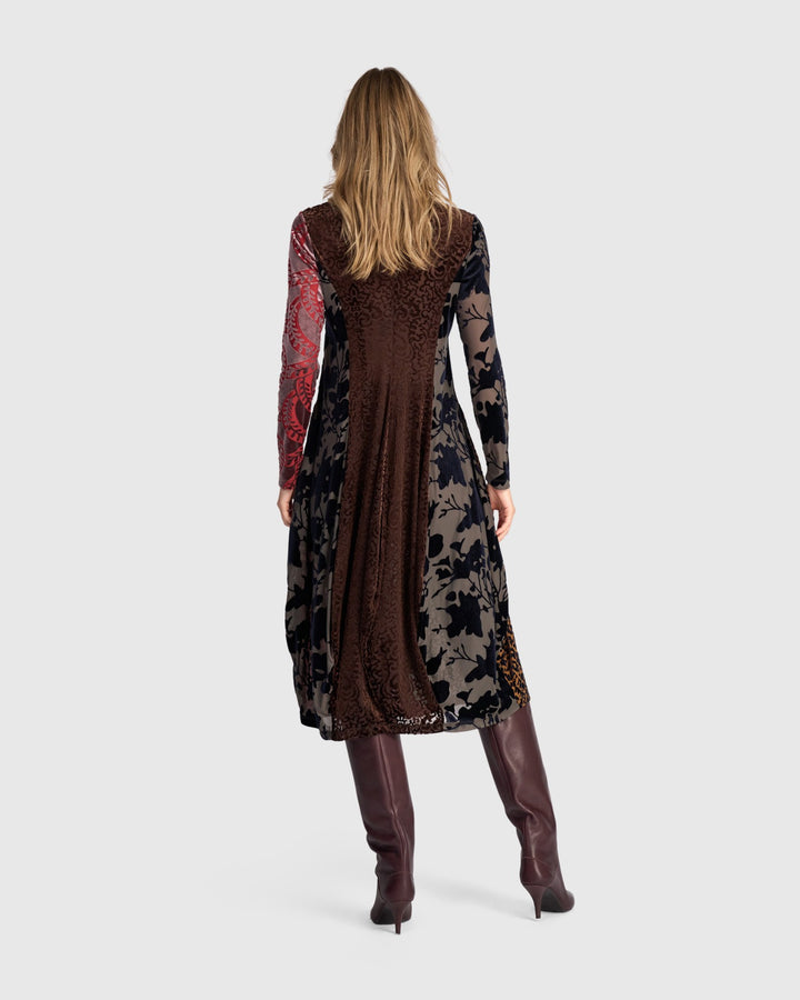 Alembika Dress - Tapestry Cocoon Dress, Jewel Multi