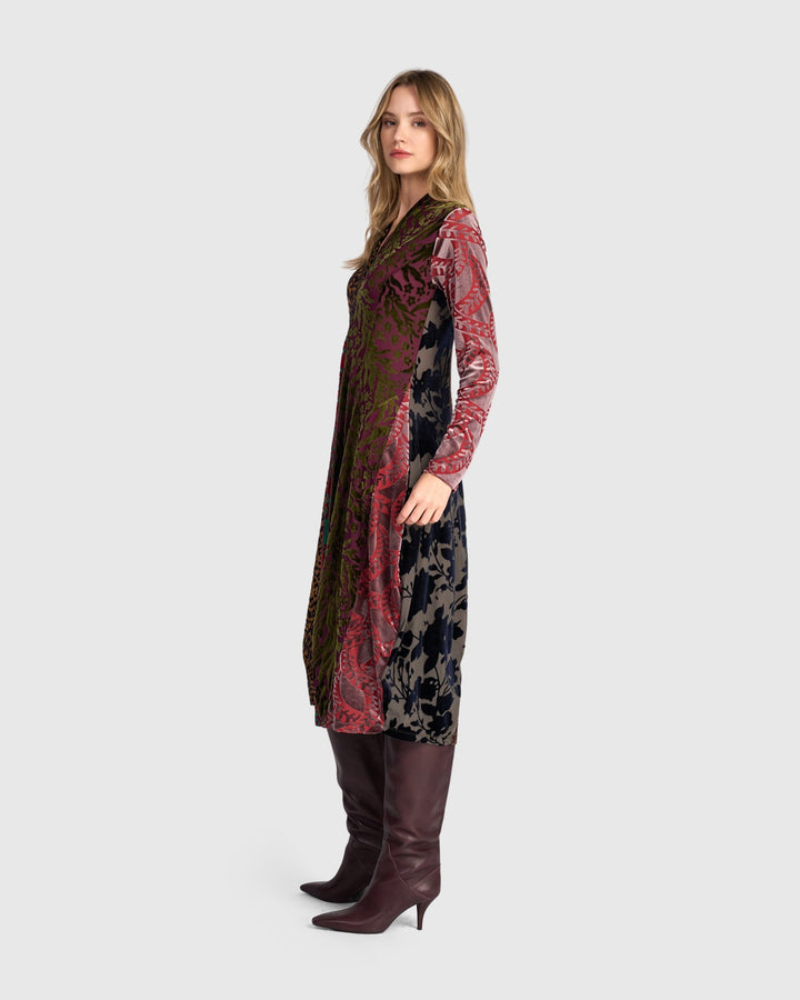 Alembika Dress - Tapestry Cocoon Dress, Jewel Multi