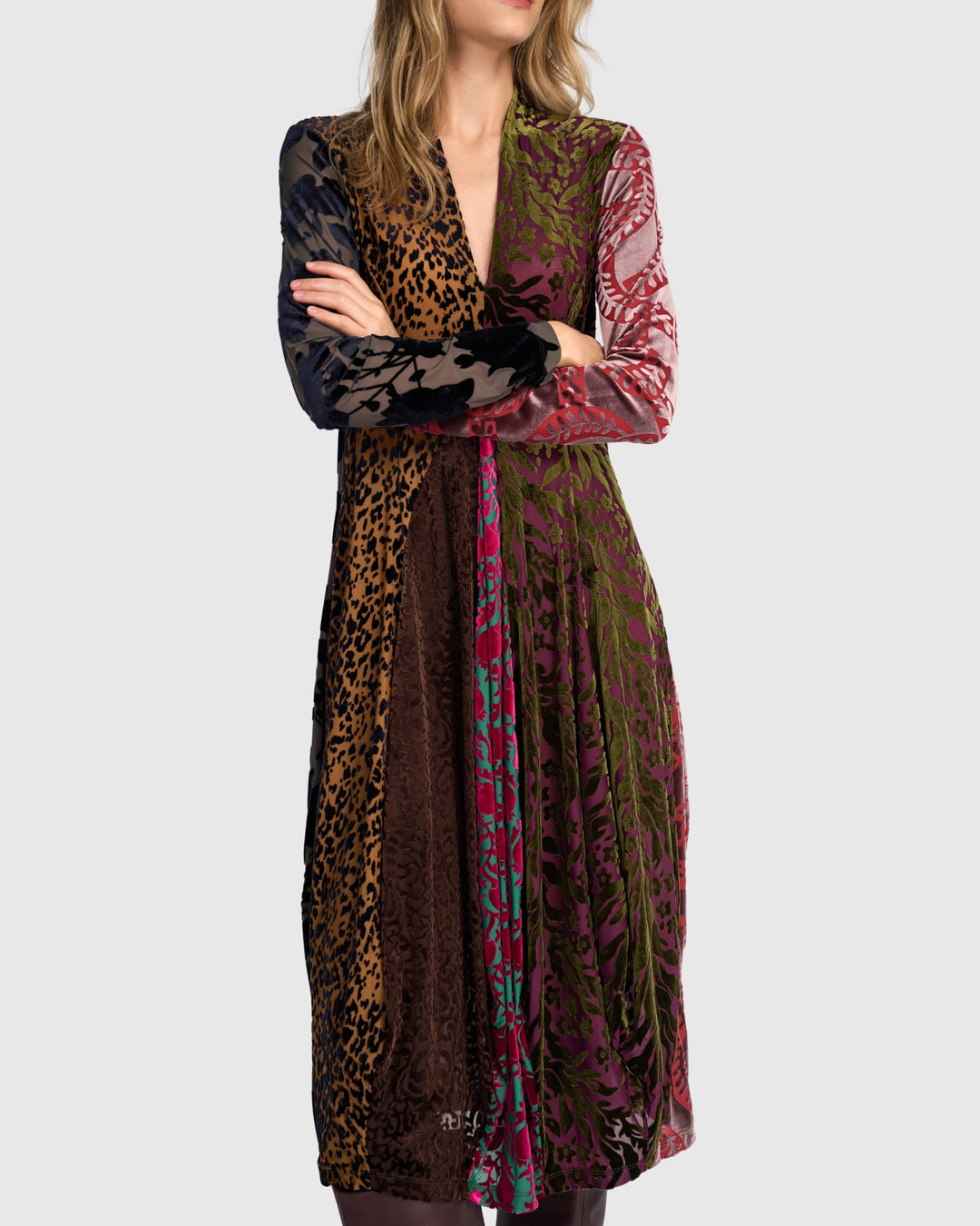 Alembika Dress - Tapestry Cocoon Dress, Jewel Multi
