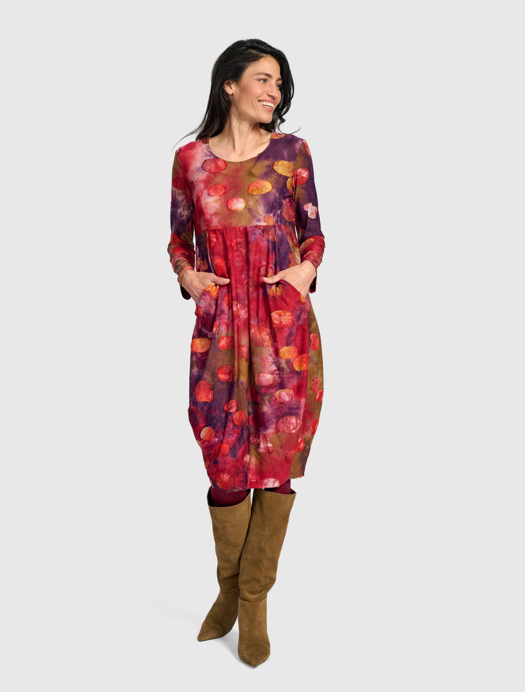 Alembika Dresses - Midi Dress,Berry