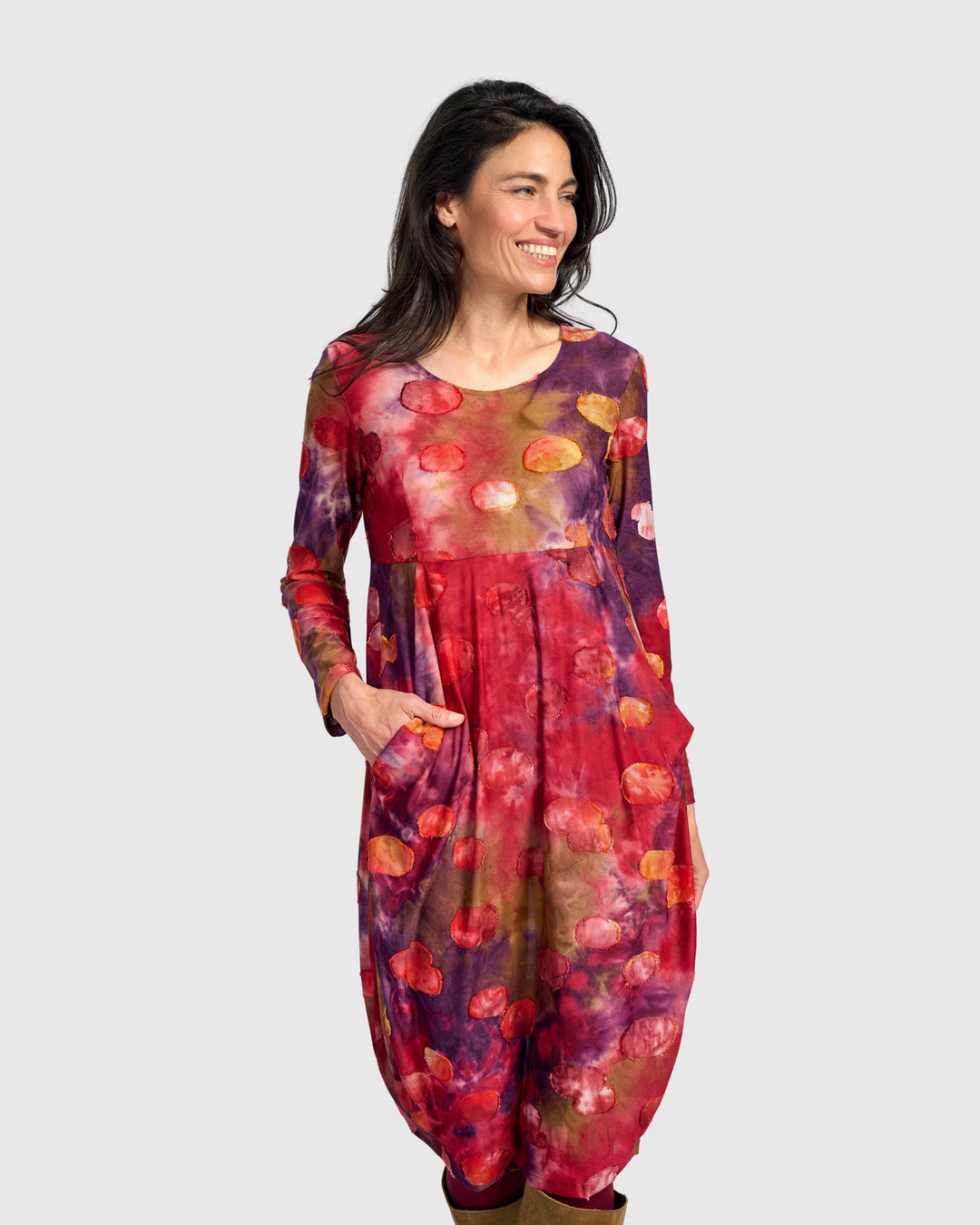 Alembika Dresses - Midi Dress,Berry