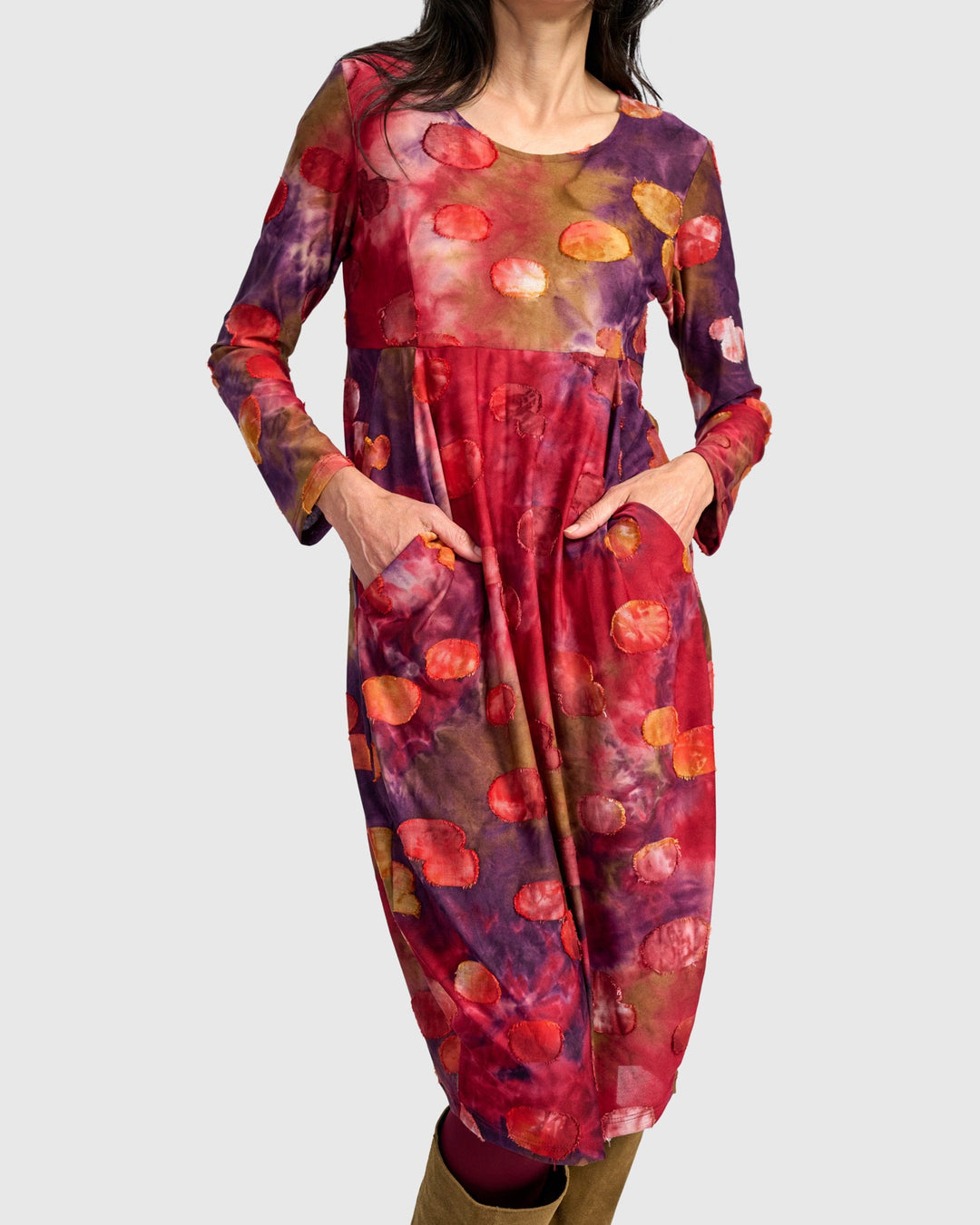 Alembika Dresses - Midi Dress,Berry