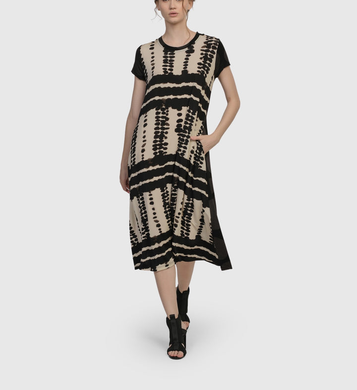 Alembika Dresses - Incan Trail T-Shirt Dress, Savanna