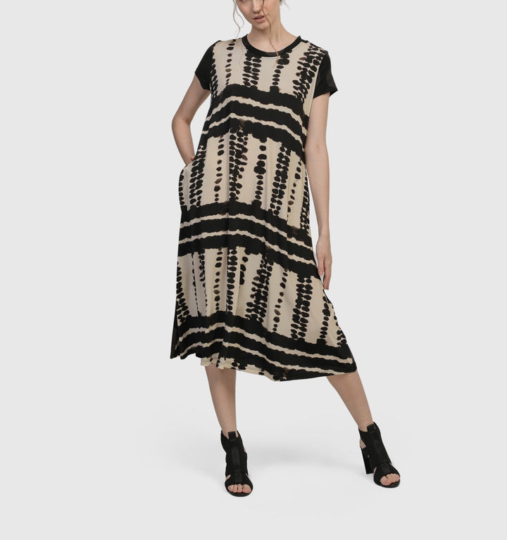 Alembika Dresses - Incan Trail T-Shirt Dress, Savanna