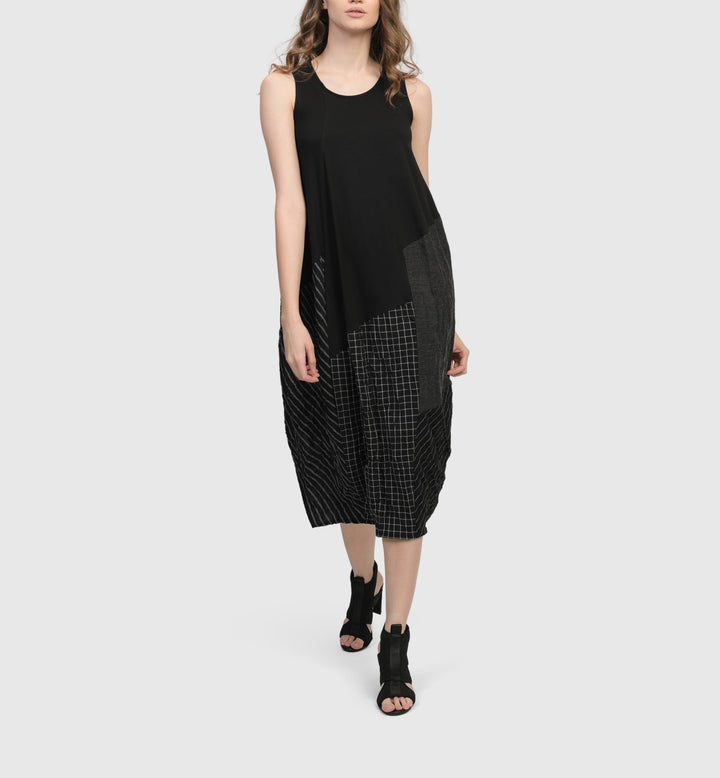 Alembika Dress - Hestia Sleeveless Cocoon Dress,