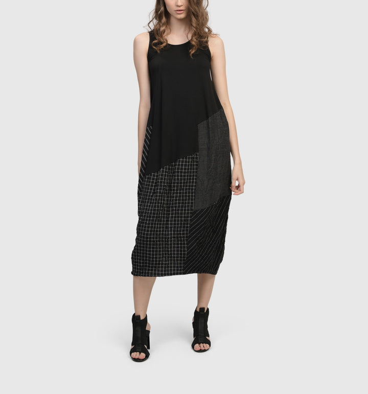 Alembika Dress - Hestia Sleeveless Cocoon Dress,