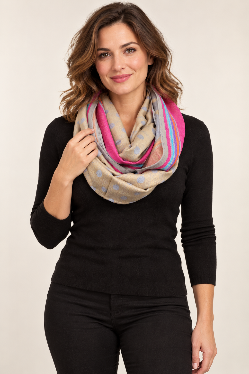 Pashmina Infinity Shawl - Gold