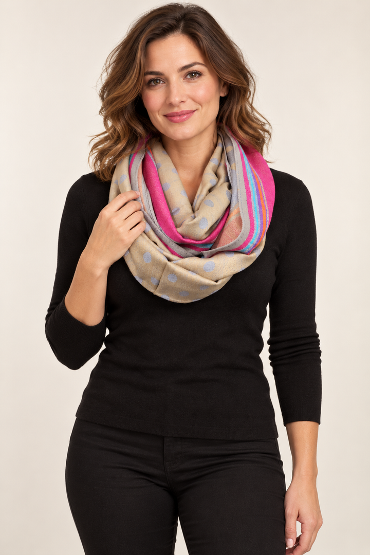 Pashmina Infinity Shawl - Gold