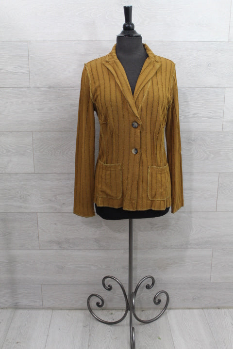 Cut Loose Frayed Stripe - Fitted Blazer FINAL SALE ITEM